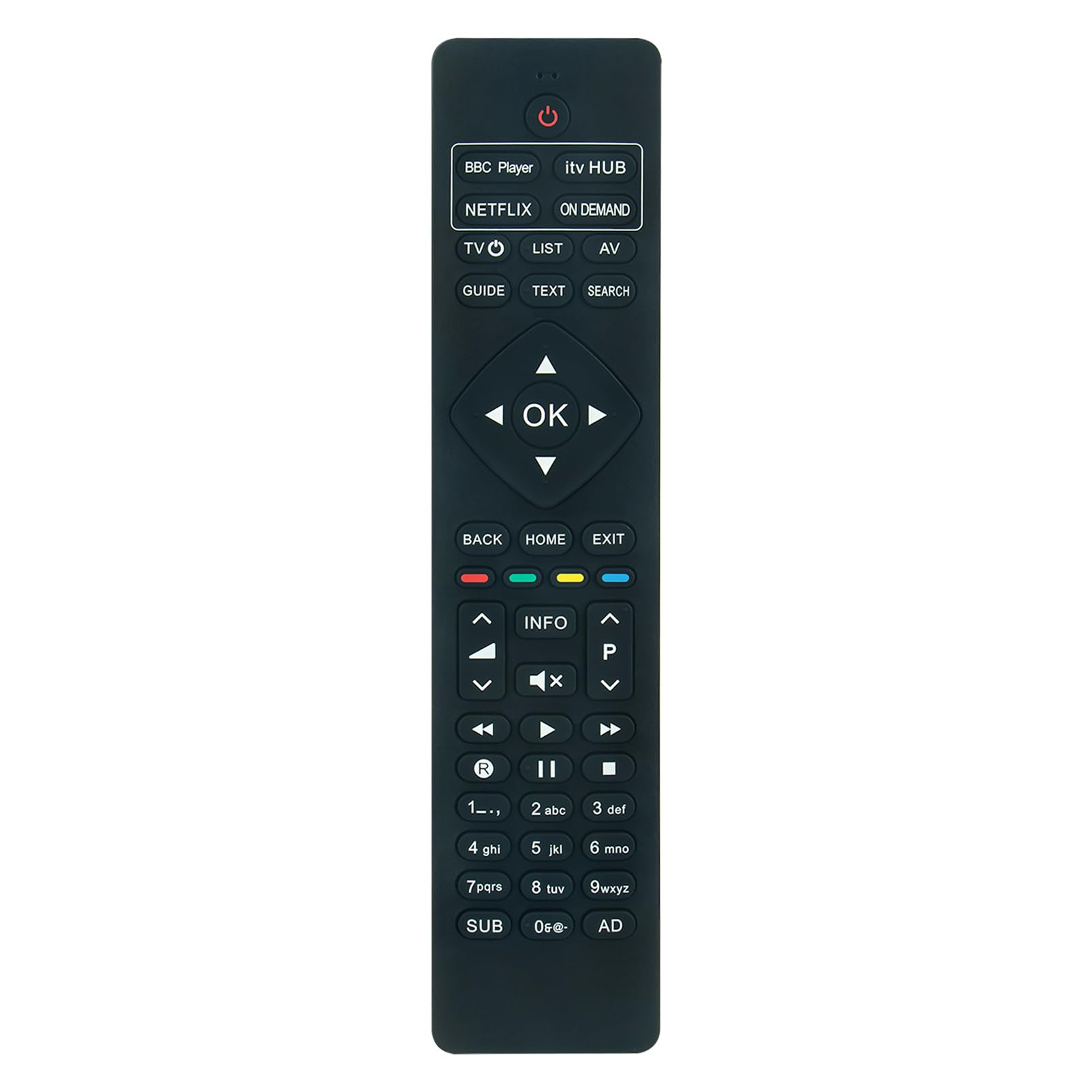 VINABTY Replacement Remote Control Compatible with Freesat UHD-4X Smart 4K Ultra HD Digital TV