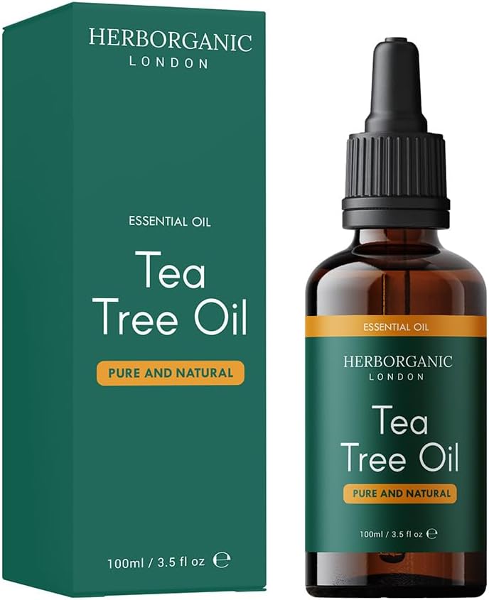 HERBORGANIC Anti-Bacterial Tea Tree Oil 100 ml Organic Antiseptic