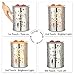 COOSA Metal Dandelion Design Oil Warmer Aromatheraphy Electric Incense Wax Tart Burner Fragrance Candle Wax Warmer for Home Bedroom Living Room (3-Level Dimmer, Touch Sensitive Control, Night Light)