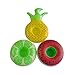 BFU 9 Pieces Inflatable Fruit Shape Drink Holders, Inflatable Pool Floats, Inflatable Pool Party Drink Floats (3 Pineapple, 3 Lime, 3 Watermelon)