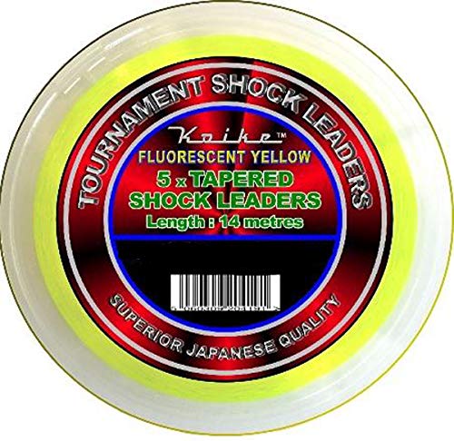 Koike Tournament Japanese Quality Sea Fishing Tapered Shock Leader Line Fluorescent Yellow 15-60lbs