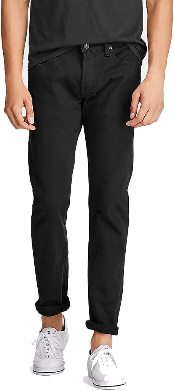 Amazon.com: Polo Ralph Lauren Men's Sullivan Slim Stretch Jeans, Black, 38W X 34L: Clothing