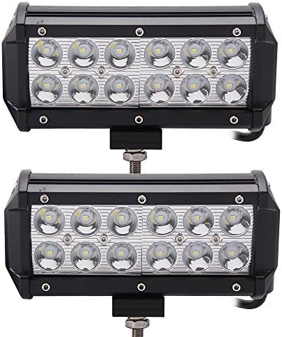 QDY 2Pcs 7" 36W Led Light Bar Spot Led Work Light 12V Led Light For Jeep Cabin Boat Suv Truck Car Atvs bin Boat Suv Truck Car Atvs