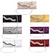 Anladia Satin Wavy Crystal Bag Evening Prom Bridal Wedding Purse Clutch Handbag