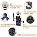 Minifigures Set of 20 Army Minifigures SWAT Team with Military Weapons Accessories Policeman Soldier Minifigures for Party Favors