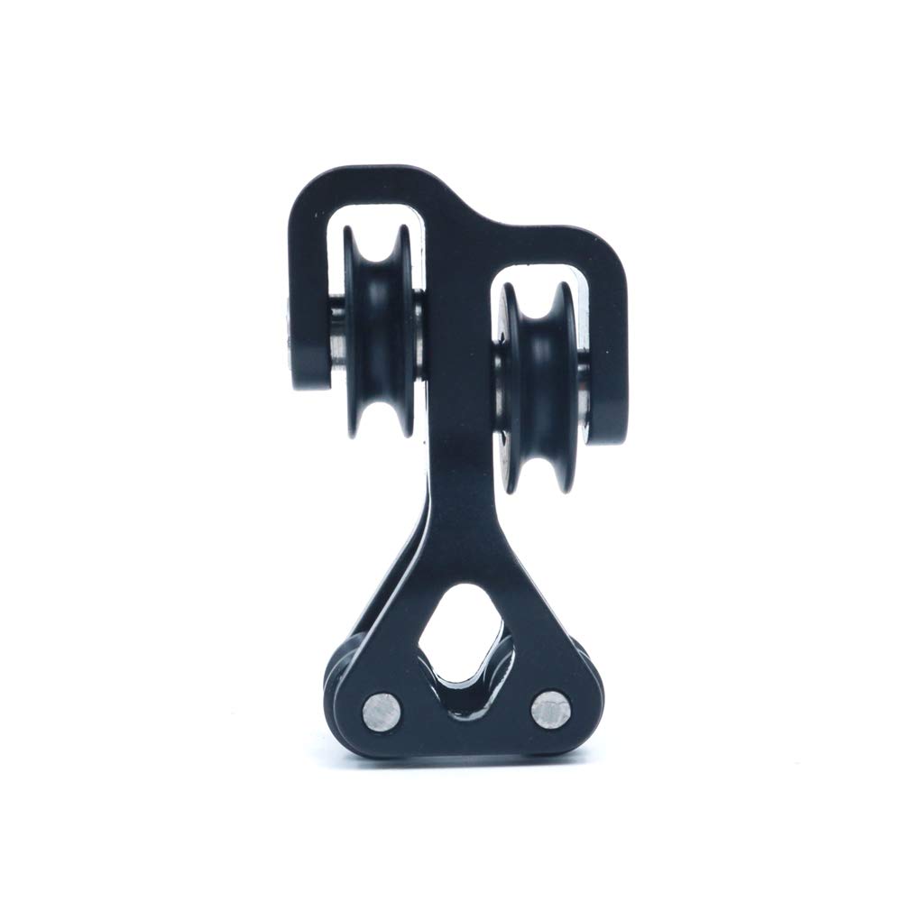 Namvo Archery Compound Bow Cable Slide Aluminum Alloy Archery Bow String Splitter Roller Glide Bowstring Separator Arrow Pulley for Hunting Shooting Black