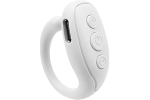 BONKZEBU Mobile Phone Ring Remote Control Small Body Large Capacity BT 5.3 Stable Connection, for Beauty Camera Novel APP, 1 