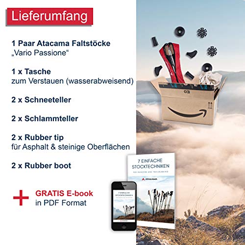 ATACAMA Wandelstokken telescopisch - Nordic Walking stokken dames en heren - Nordic Walking stokken verstelbare rubberen… - Image 7