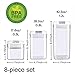 Food Storage Container, OnederHome Air-Tight Cereal & Dry Food Storage Set- 8 Piece Set with Free 20 Pcs Chalkboard Labels - Food Grade Durable Plastic BPA Free - Keep Food Dry & Fresh with Easy Lock