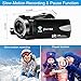 Camcorder Video Camera with Microphone Weton WiFi Vlogging Camera for YouTube Digital Camera Recorder Full HD 1080P 24.0MP 30FPS IR Night Vision Camera 16X Digital Zoom with 2 Batteries and HDMI Cable