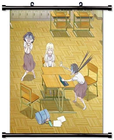 Amazon Com Asobi Asobase Anime Fabric Wall Scroll Poster 16x18 Inches A Asobi Asobase 3 Posters Prints