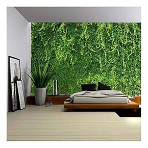Green Branches of Leaves on The Wall Wall...