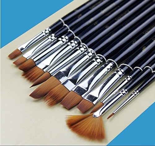 Paint Brush Lot 12pcs/Set Nylon Paint Brush Oil Painting Brush Acrylic Paint Brush for Student Artist Art for Supplies Water Color Tool Gift