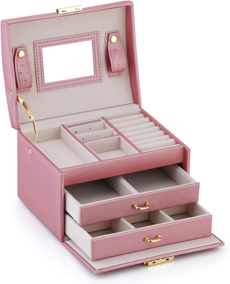 RR ROUND RICH DESIGN Jewelry Box Multifunctional Portable