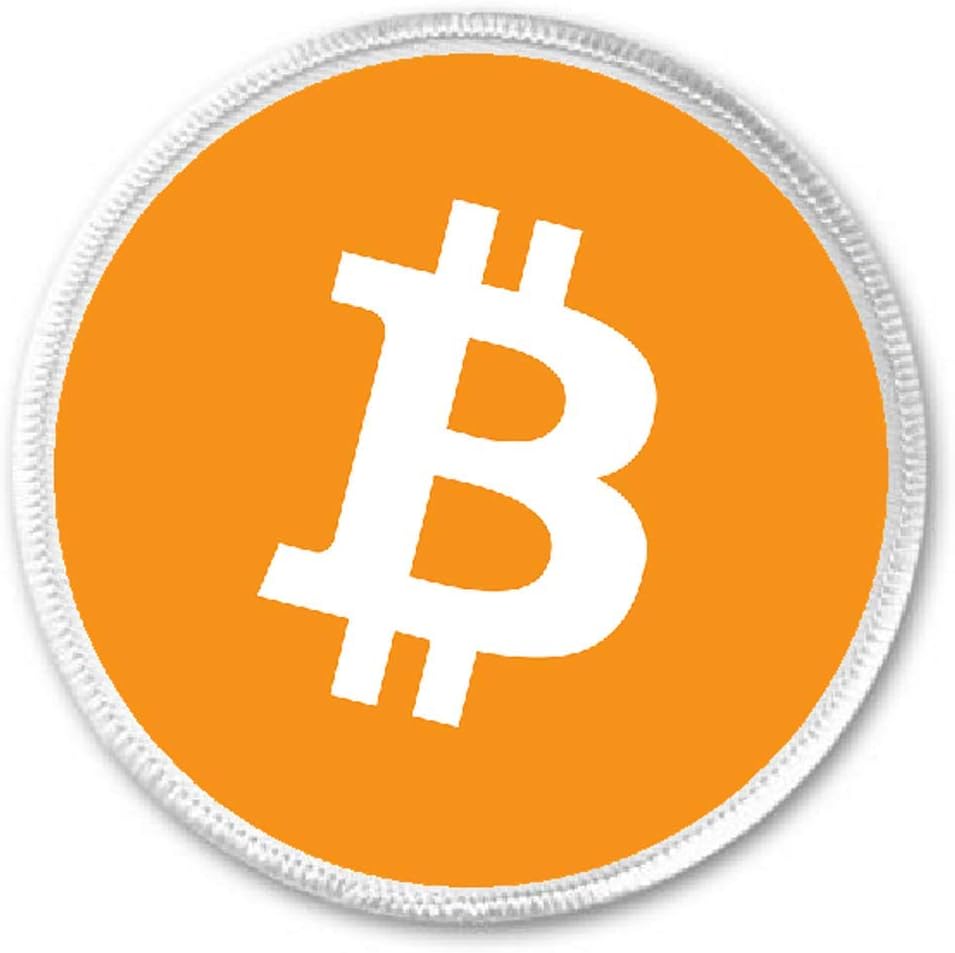 Bitcoin Logo - 3" Sew/Iron On Patch Crypocurrency Money Rich