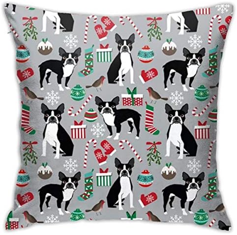クッションカバー 45 45cm 枕カバー おしゃれ 抱き枕カバー 正方形 洗える ボストンテリア 犬柄 軽量 隠すファスナー 薄手 柔らかい ホーム ソファー 車用 背当て 枕カバー インテリア プレゼント B0mg2ck2 900円 100 品質保証 Salenew大人気 日本全国 送料無料
