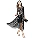 Dezzal Women's Floral Embroidered Sheer Evening Cocktail Dress