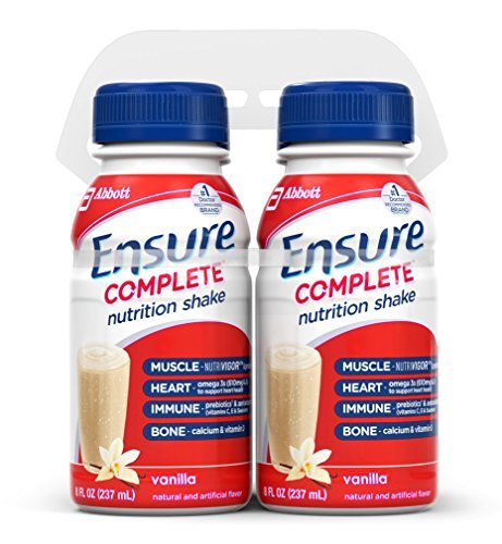 Ensure Complete Nutrition Shake, Vanilla, 8-Ounce, 4 Count by Ensure