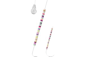 ASTER 2 Pieces Curved Beading Needles with 1pc Bead Needle Threader, 4 Inch Curved Big Eye Beading Needles and 7.5 Inch Curved Bead Spinner Needle for DIY Beading Jewelry Making Crafts