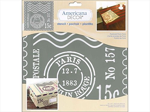Deco Art DECADS.13 Americana Decor Stencil Postcard From Paris