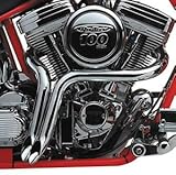 ACCESSORIESHD - 2 Inch CHROME LAF Ground Shakers Exhaust for Harley-Davidson Sportsters, Baggers,Softails and Customs