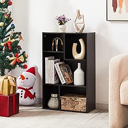VECELO 5 Cube Modern Bookcases,3 Tier