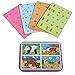 Kids puzzles for toddlers 3 years, 4 in 1 Wooden Jigsaw Puzzles with a Storage Box (Forest Animals)