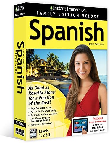 Learn Spanish: Instant Immersion Family Edition Language Software Set  - 2016 Edition