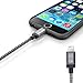 TUDIA 3ft Nylon Braided USB Cable with Lightning Connector [Apple MFi Certified] for iPhone 6/6 Plus / 6S, iPad Air 2 and More (Midnight Gray)