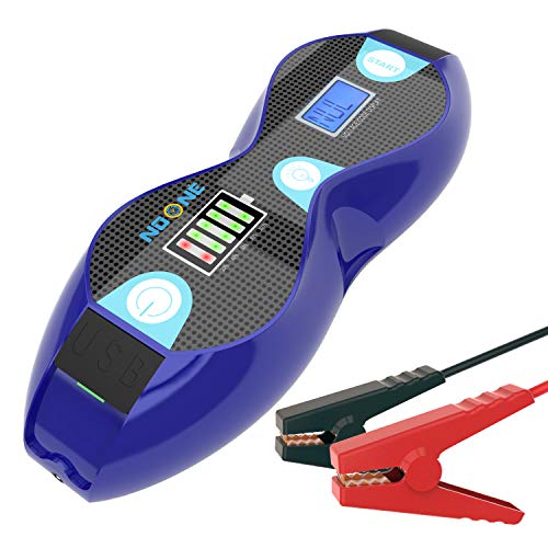 NoOne 800A Peak Current Car Jump Starter (Up to 5.5L Gas/ 3.0L Diesel Engine),12V Portable Power Pack Auto Battery, Built-in Hardware And Software Safety Protection, LED Light Include