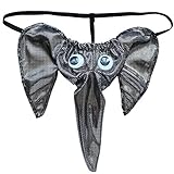 YiZYiF Male Sexy Elephant Lingerie G-String T-Back Thongs Bulge Pouch Underwear Sliver