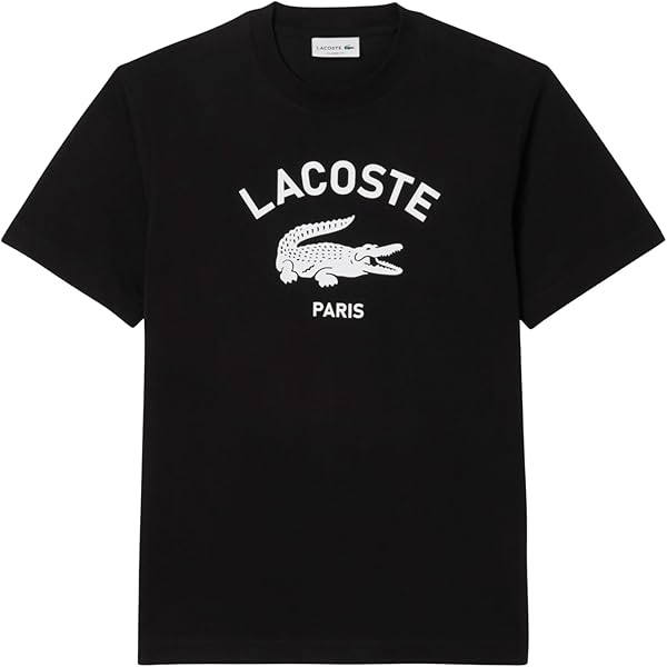 LACOSTE ブラック Tシャツ L ラコステ LACOSTE Tシャツ （ブラック） -ファッション通販