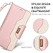 ProCase Galaxy S9 Plus Wallet Case, Flip Kickstand Case with Card Holders Mirror Wristlet, Folding Stand Protective Book Case Cover for 6.2 Inch Galaxy S9+ (2018 Release) - Pink
