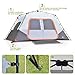 ALPHA CAMP 8 Person Instant Tent for Camping Easy Setup Cabin Tent with Foot Mud - 10' x 9' Orange