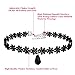Paxcoo 40Pcs Black Chokers Necklaces Velvet Tattoo Neck Chocker for Women Ladies Teen Girls Kids