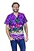 Funky Hawaiian Shirt, Parrot, Purple 3XL