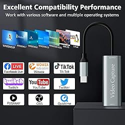 4K HDMI to USB Video Capture Card, Cam Link Capture