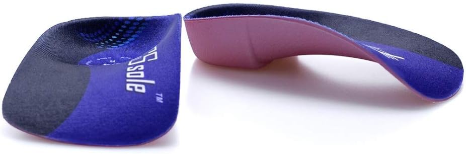 Pcssole’s 3/4 Orthotics Shoe Insoles High Arch Supports Shoe Insoles for Plantar Fasciitis, Flat Feet, Over-Pronation, Relief Heel Spur Pain  (L:Men6.5-8.5/Women7.5-9.5): Health & Personal Care