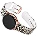 Aiseve 20mm Floral Bands Compatible with Galaxy Watch Active (40mm) & Galaxy Watch 42mm, Women Replacement Wristbands Strap with Rose Gold Buckle Compatible for Garmin Vivoactive 3
