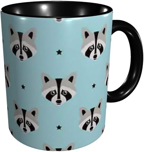 Amazon Co Jp マグカップ アライグマ 5 コーヒーカップ ティーカップ コップ かわいい 陶器 330ml ホーム キッチン