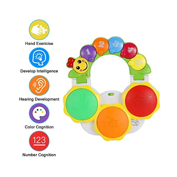EPCHOO-Baby-Musical-Instruments-Toys-Early-Education-Baby-Drum-Kit-Baby-Drum-Hand-Pat-Toy-Musical-Toys-for-1-Year-Old EPCHOO Baby Musical Instruments Toys, Early Education Baby Drum Kit, Baby Drum Hand Pat Toy, Musical Toys for 1 Year Old