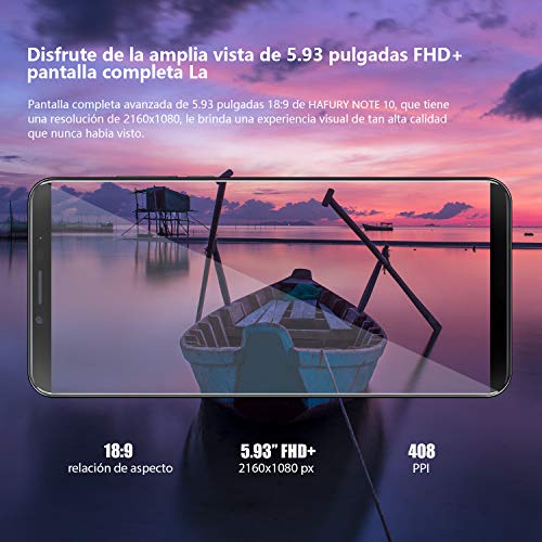 HAFURY-NOTE-10-4G-Android-9-Dual-Sim-Smartphone-Libre-Desbloqueado-pantalla-593-inch-FHD-con-batera-de-4000Mah-4GB-RAM32GB-ROM-ampliable-hasta-128-GB-telfono-mvil-doble-cmara-8MP16MPNegro