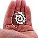 OMTBEL STOOLY Gold Earrings,Vintage Bohemian Spiral Heart Alloy Dangle Charm Unique Jewelry (Silver)