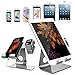 ZVEproof Desktop Cell Phone Stand, Aluminum Phone Dock Cradle Tablet Stand Holder, for Switch, iWatch, iPad, E-Reader, Mobile Phone, Android Smartphone, iPhone 12 Pro Max/11/X Accessories Desk - Grey