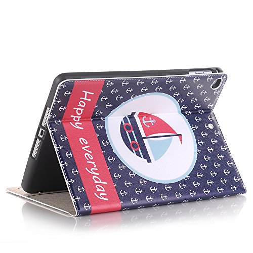 Sammid iPad Air Cute Case,Premium PU Leather Flip Folio Stand Case with Pen Holder Slot,for iPad Air/Air 2/2017/2018 New iPad - Thumbnail 7