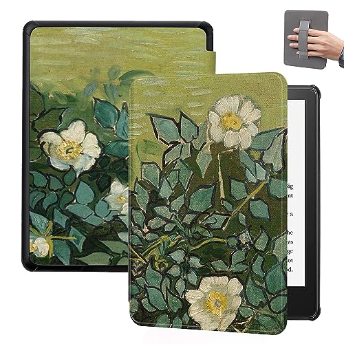 SCSVPN Case for 6.8'' Kindle Paperwhite 11th Generation & Signature Edition (2021 Release), Slim PU Leather Smart Cover with Hand Strap and Auto Sleep/Wake | NOT Fit 7'' Kindle/Colorsoft E-Reader