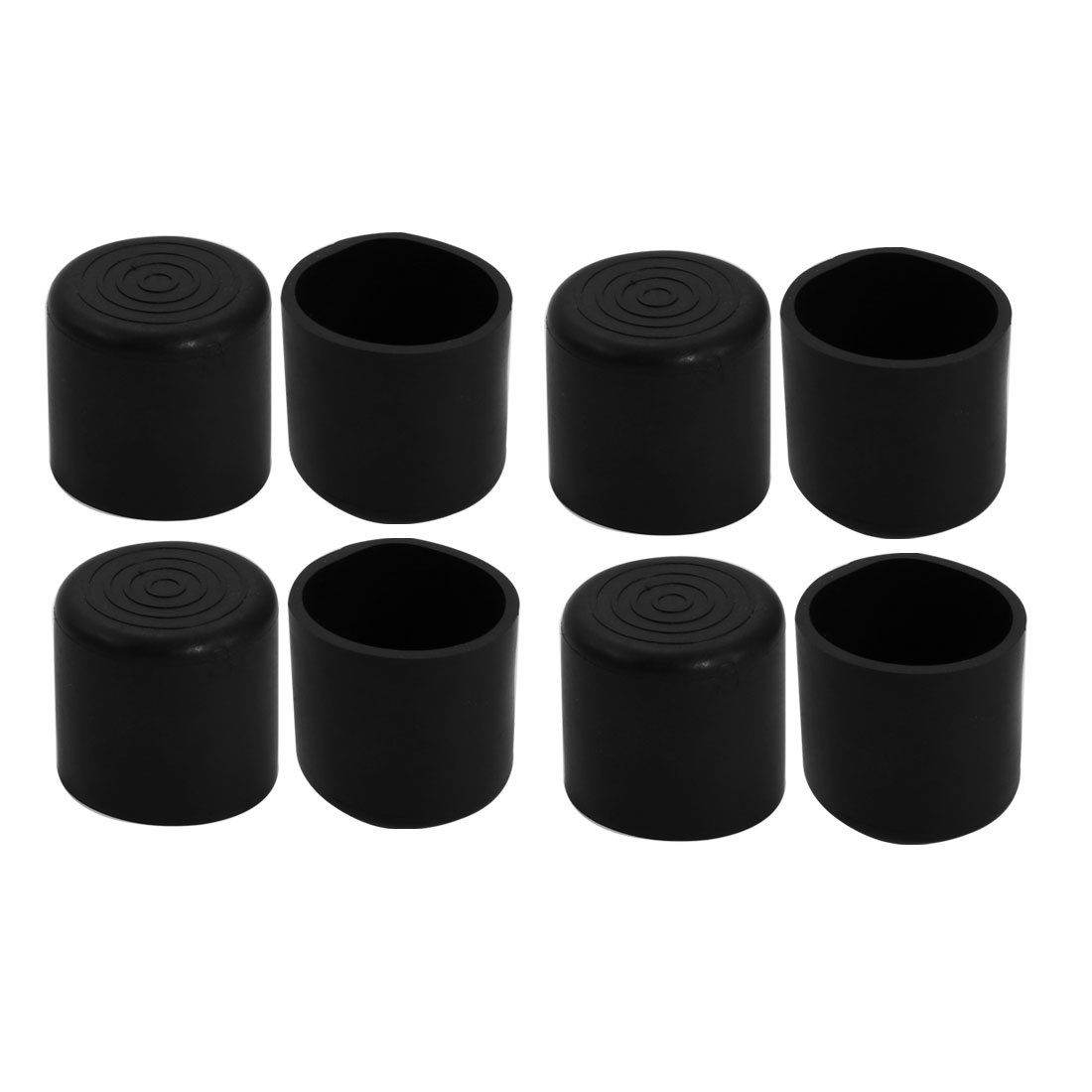 sourcingmap 25mm Inner Diameter Chair Leg Floor Protectors Table Feet Tips Covers Caps 8pcs