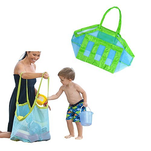 Beach Mesh Tote Bag-Perfect for Sand Toys Shell Bag for Beach,Pool, Boat (Xl Size)