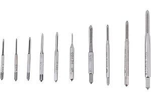 ZYYINI Machine Hand Tap, 10pcs Mini M1 to M3.5 Machine Hand Tap Thread Wire Tapping Threading Taps for Repair Watch and Faucet