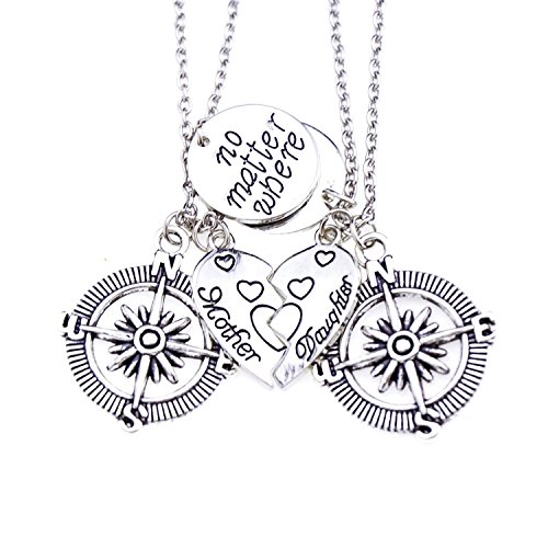 Alovesoul mother daughter necklace - no matter where co…